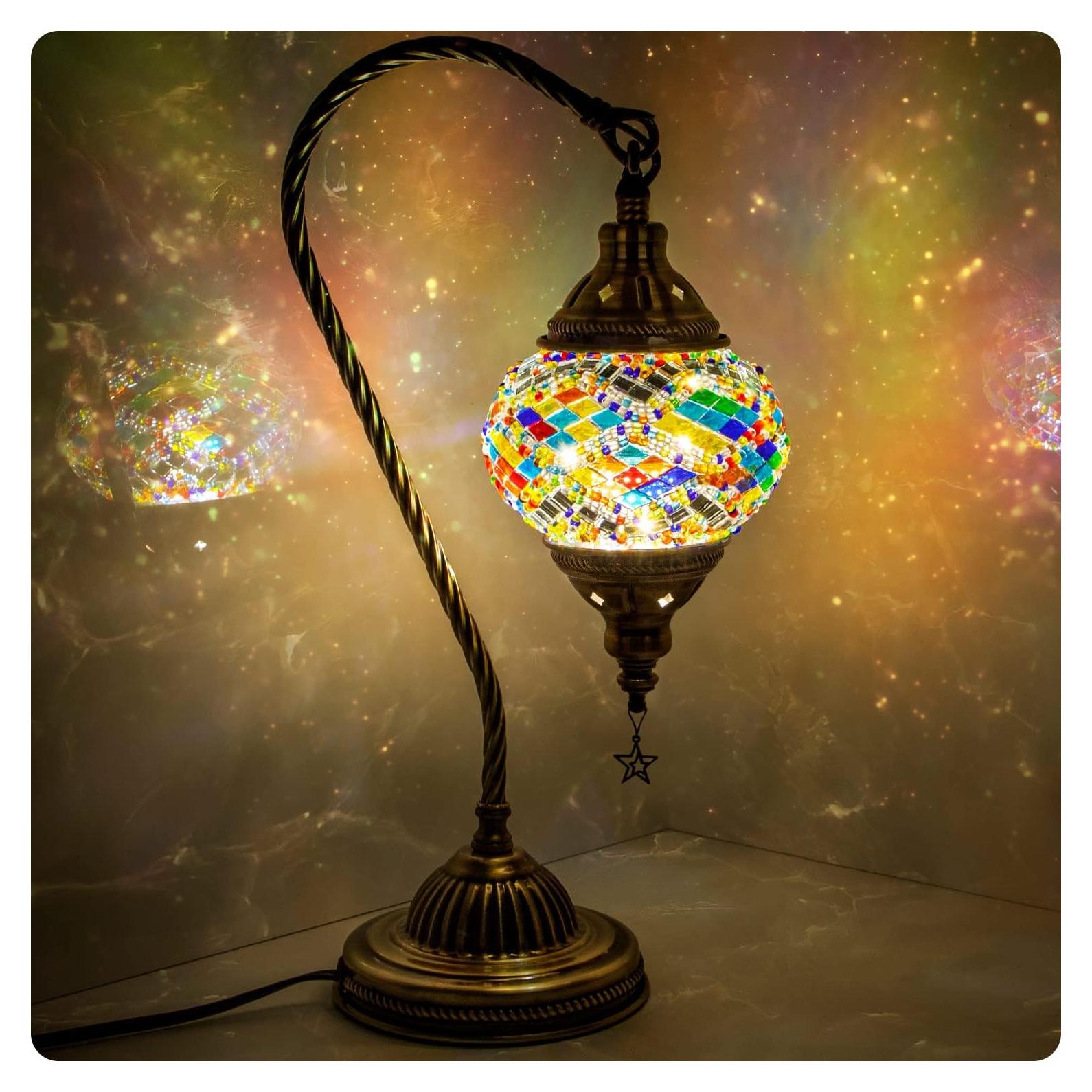 Lámpara Turca Yarra-Decor Cuello de Cisne 3 Colores LED