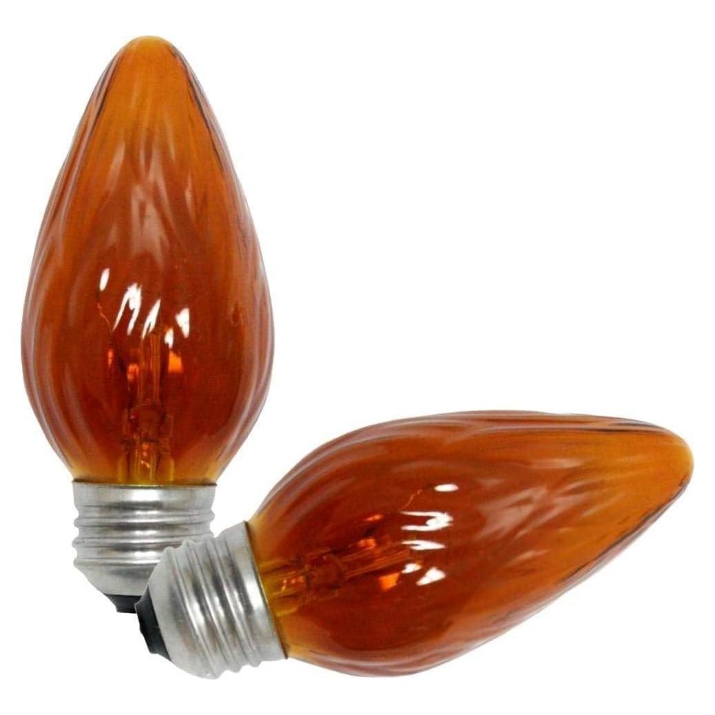 Bombilla Decorativa GE 25W Ámbar Forma de Llama - Paquete de 2