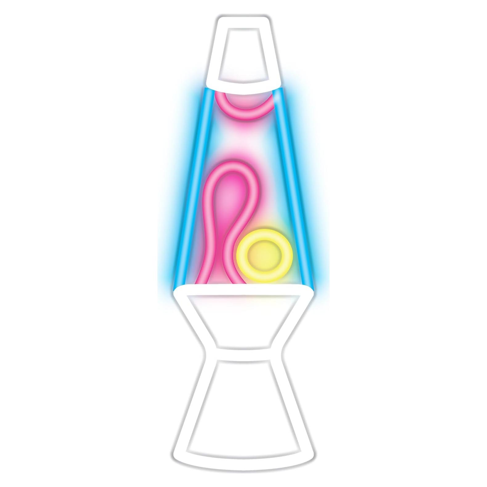 Lámpara de Lava Neon INNOVIBE 35.56 cm Rosa Amarilla LED