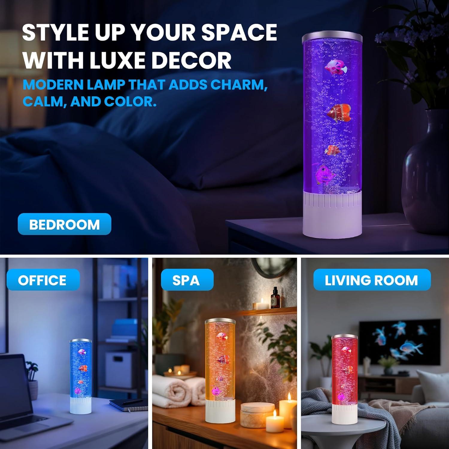 Lámpara Burbujeante LED Brewish NX-ZP | Luz Nocturna Acuática