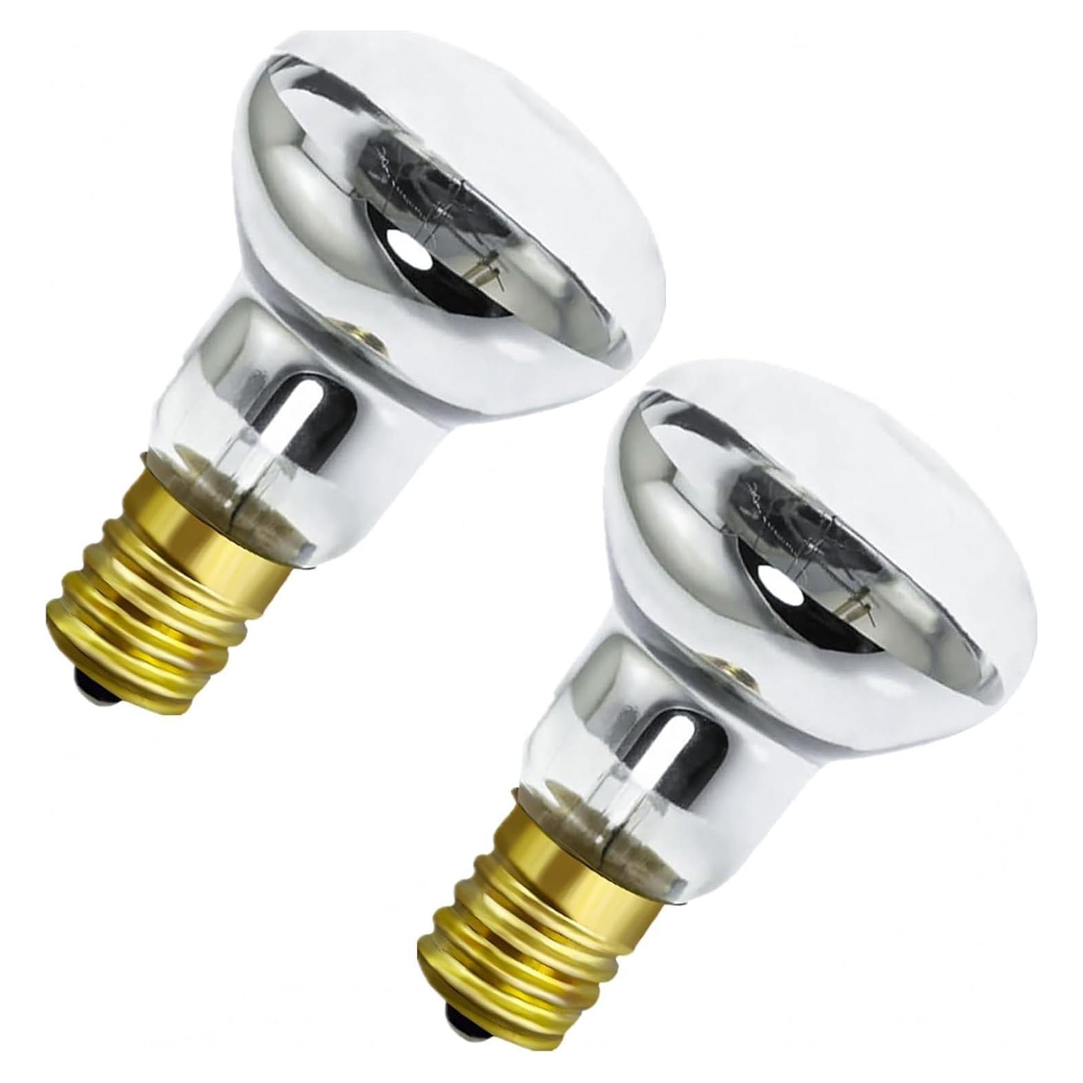 Bombilla de Lámpara de Lava R39 30W E17 2 Pack Blanca Cálida