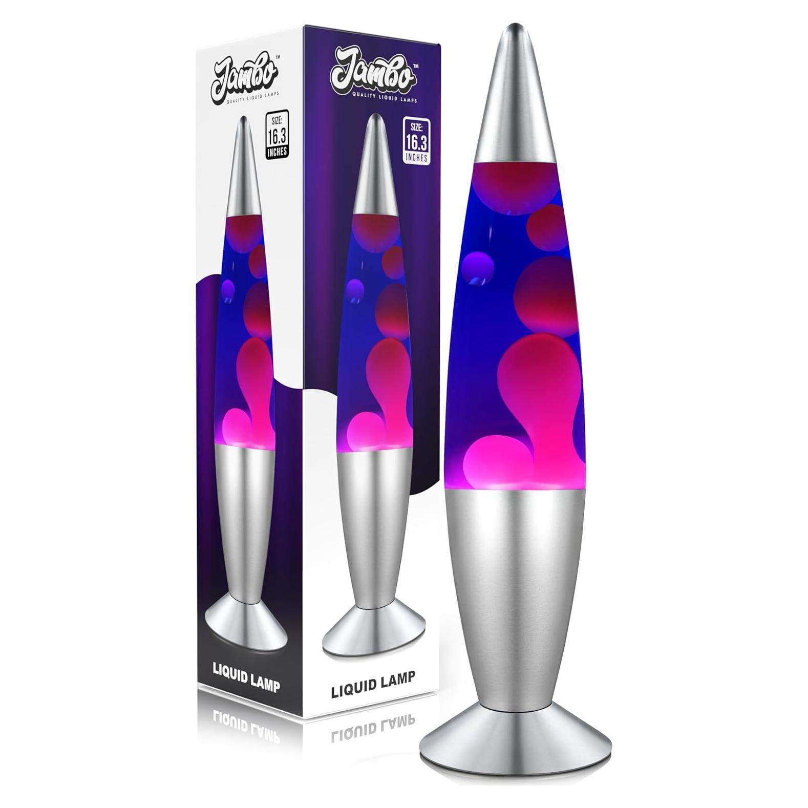 Lámpara Líquida Jambo 41.4cm Azul y Púrpura Decorativa