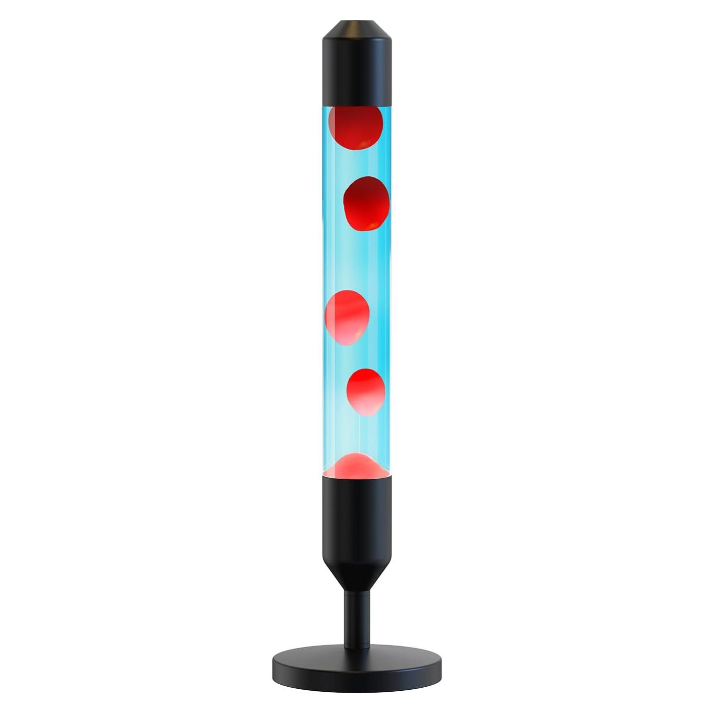 Lámpara de Movimiento Líquido Kyzfy 61.9 cm Cera Roja Agua Azul/Negro