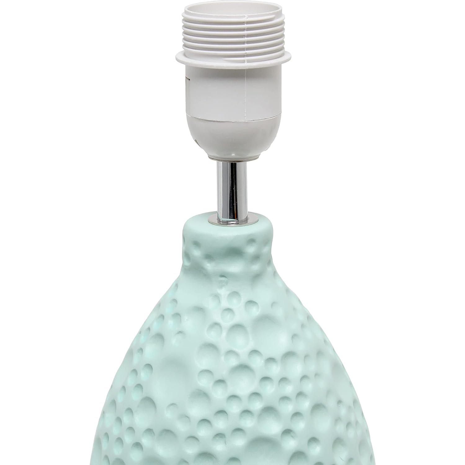 Lámpara de Mesa Simple Designs LT2003-BLU Cerámica Azul 36cm