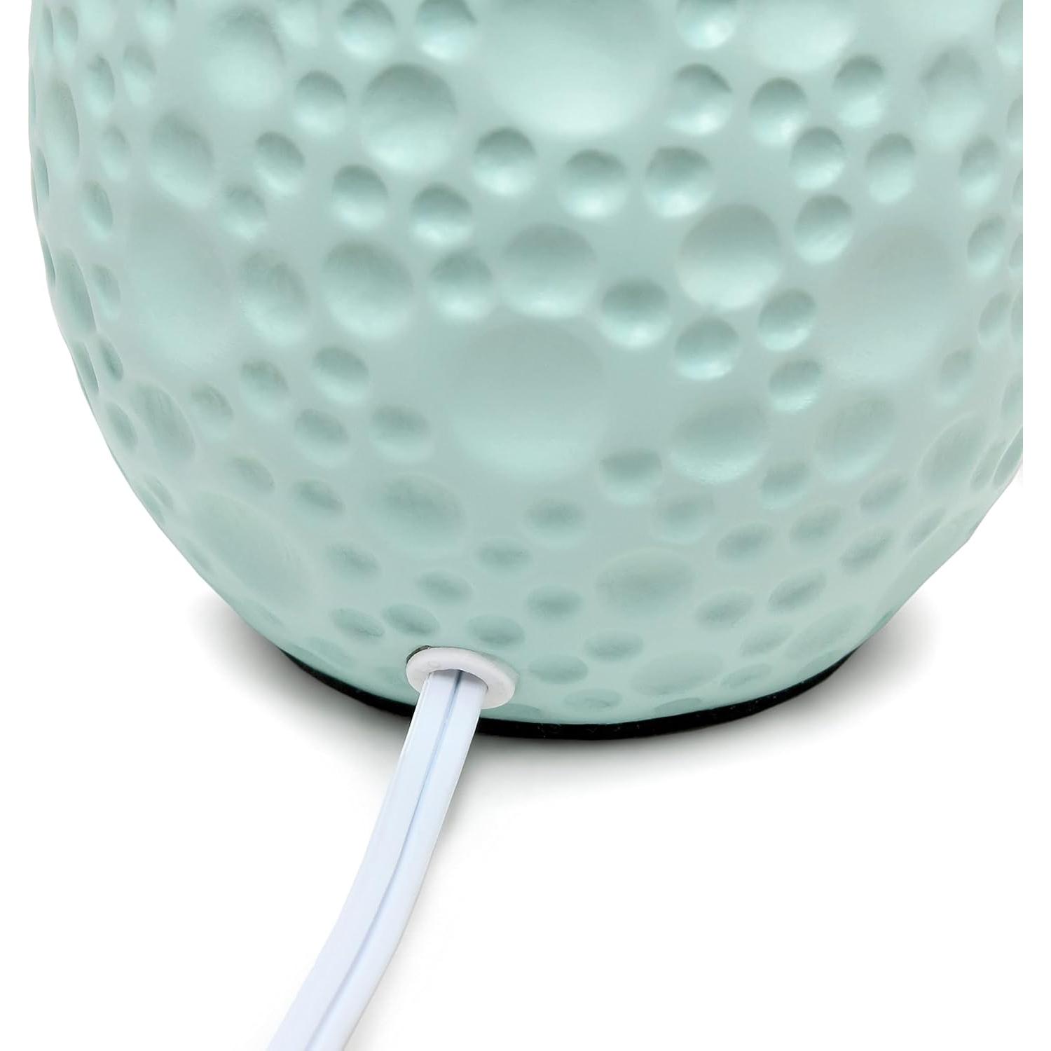 Lámpara de Mesa Simple Designs LT2003-BLU Cerámica Azul 36cm