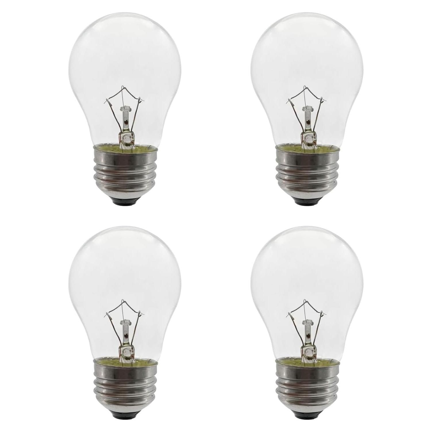 Bombilla de Luz para Horno 40W E26 Alta Temperatura 300°C - Paquete de 4