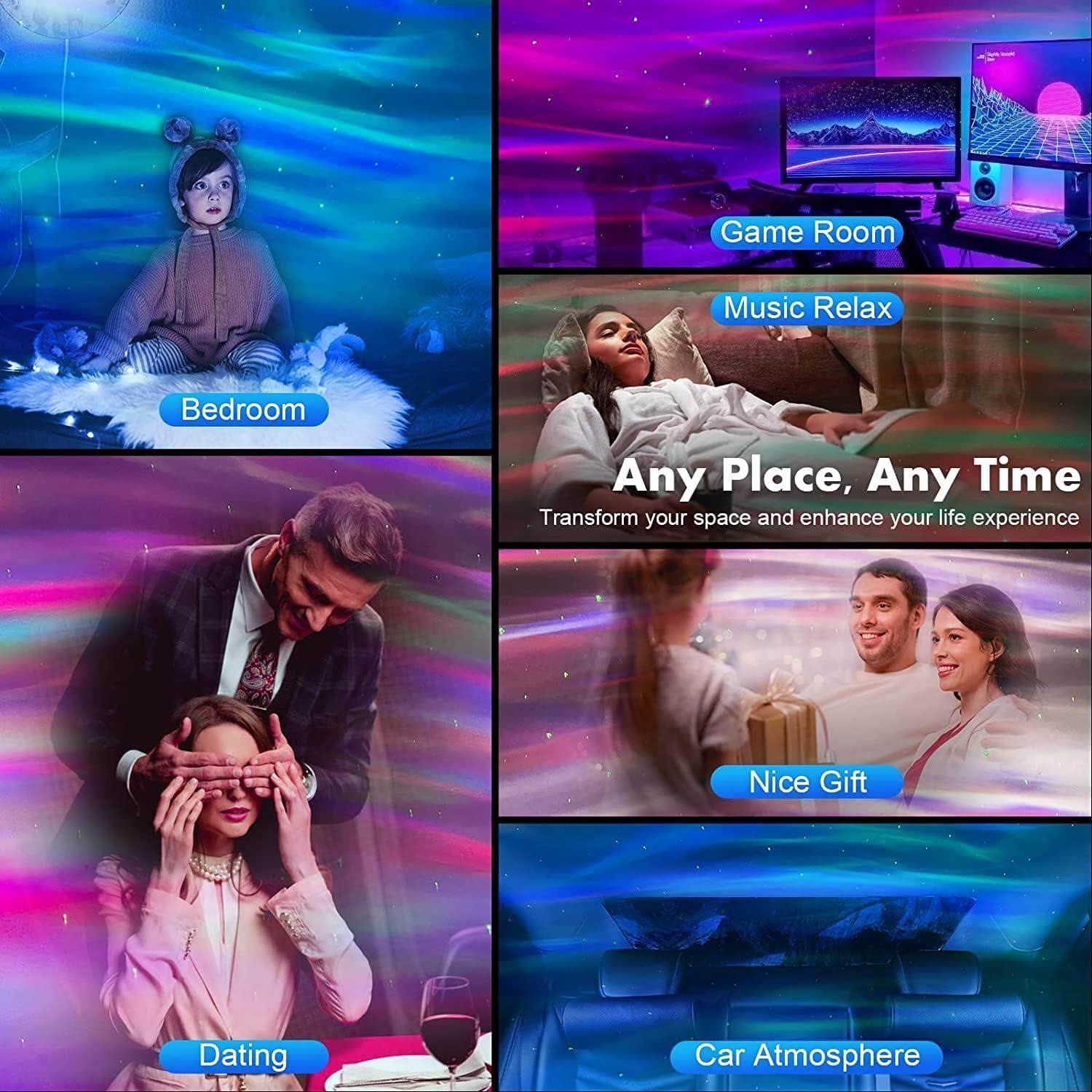 Proyector de Auroras Boreales One Fire XWG-105 con Altavoz Bluetooth