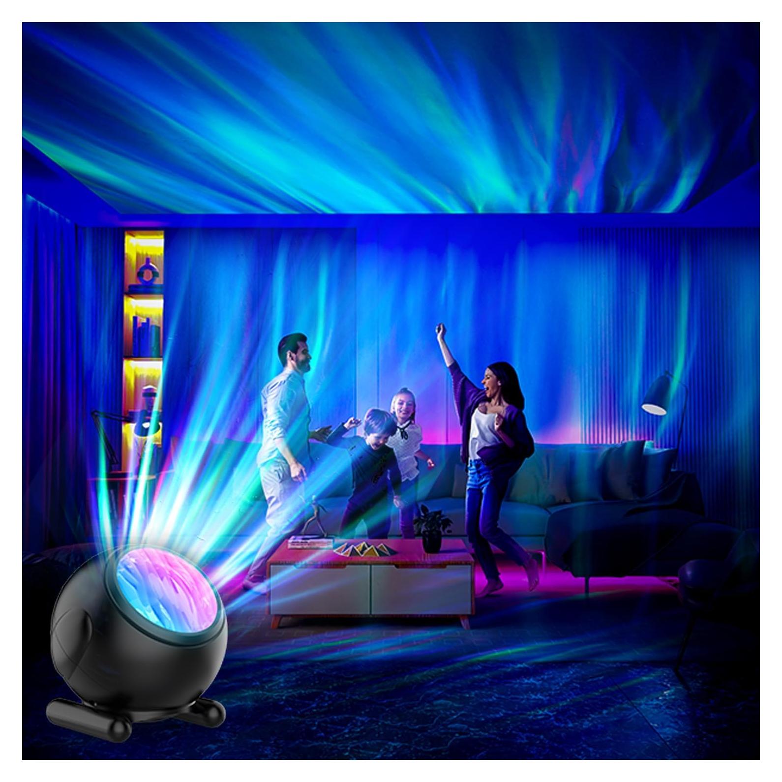 Proyector de Auroras Boreales BJ01H con Ruido Blanco y Control Remoto