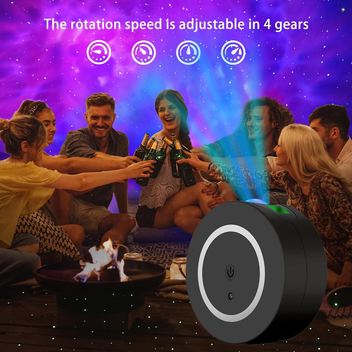 Proyector Galáctico HSP con Altavoz Bluetooth y Control Remoto