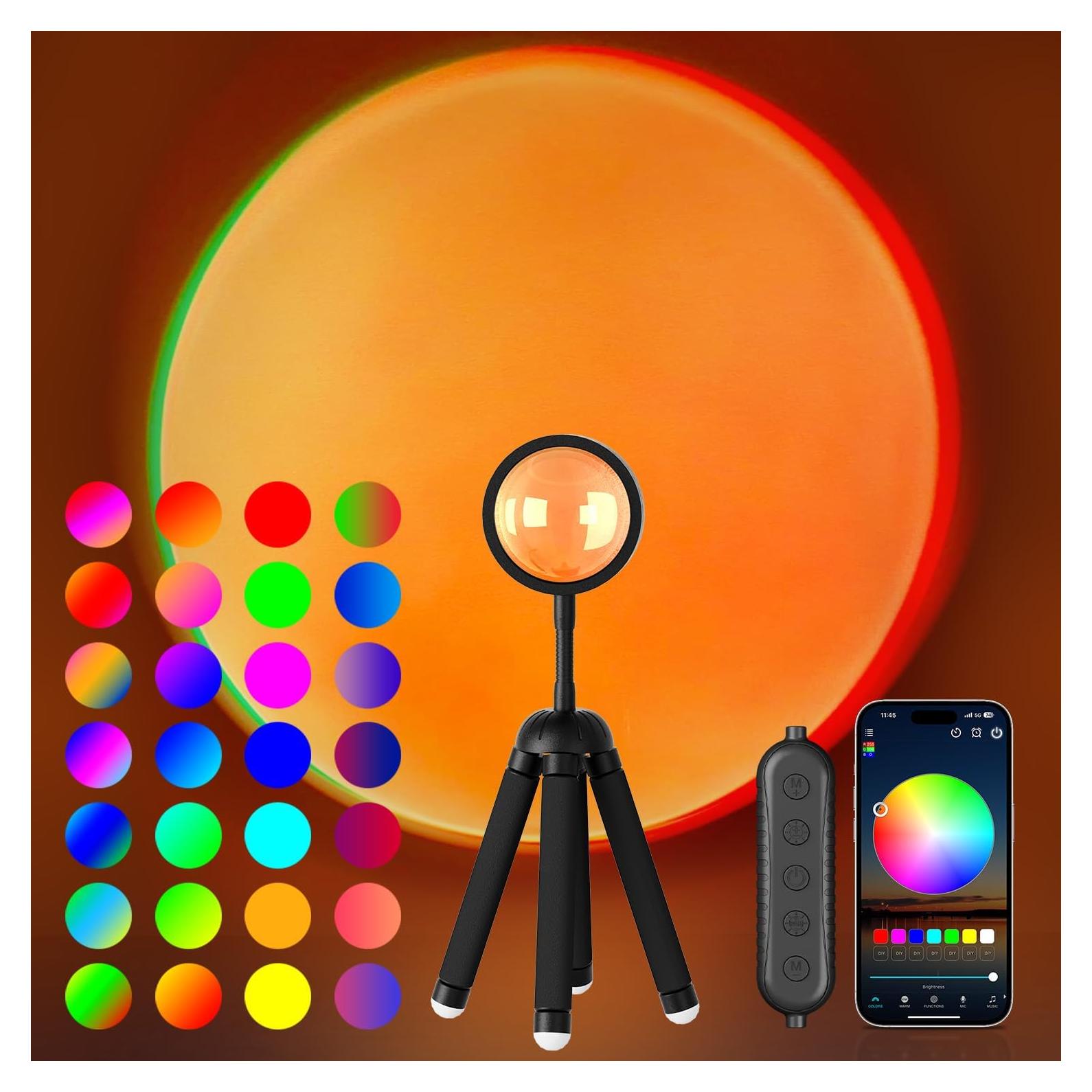 Proyector de Lámpara de Atardecer Neroupe N02 LED RGB+W