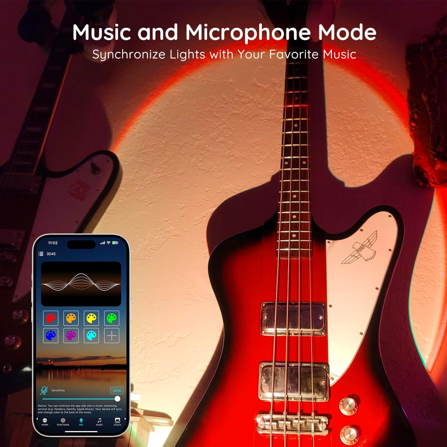 Proyector de Lámpara de Atardecer Neroupe N02 LED RGB+W