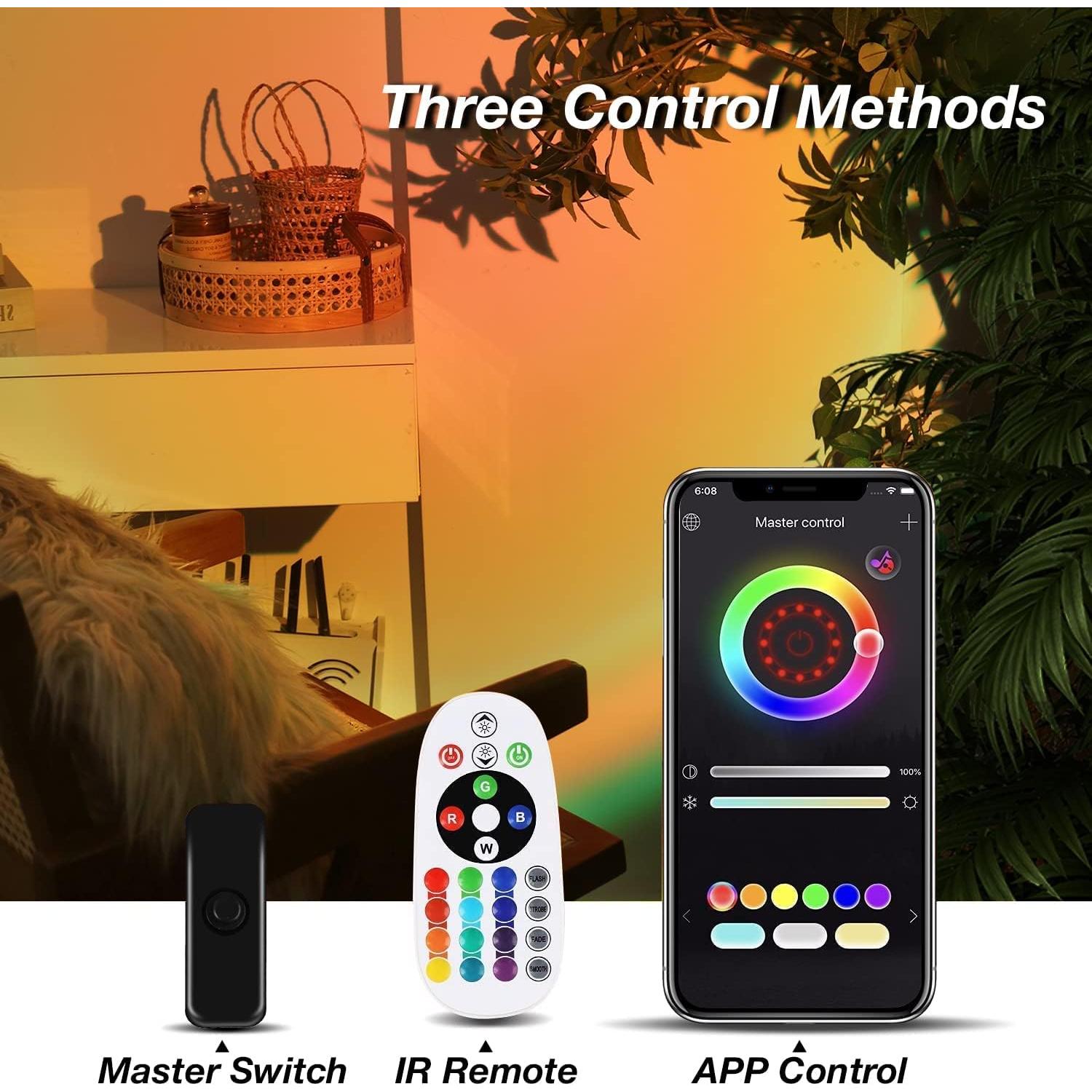 Lámpara Proyector de Atardecer QUIGO H7011 RGB 16 Colores