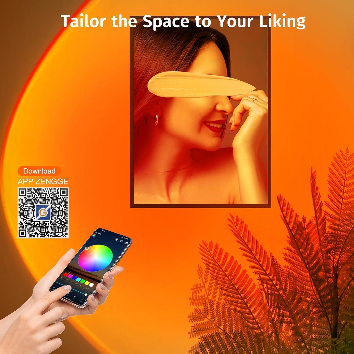 Proyector de Lámpara de Atardecer Neroupe N05 LED RGB 360°