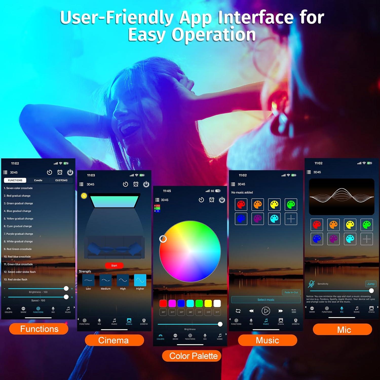 Proyector de Lámpara de Atardecer Neroupe N05 LED RGB 360°