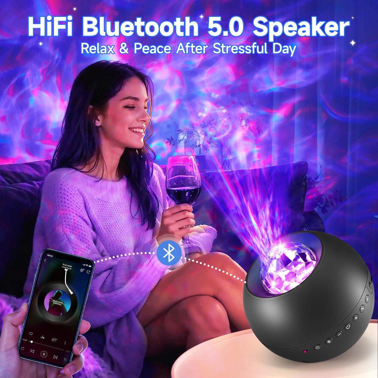 Proyector de Luz Galáctica COOLNIGHT con 210 Modos y Bluetooth