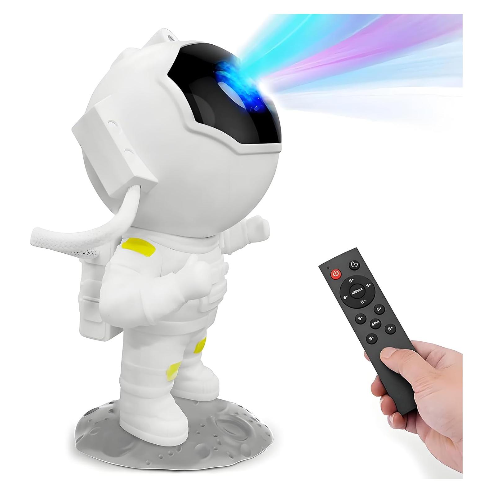Proyector de Estrellas Galáctico Astronauta LED con Control Remoto