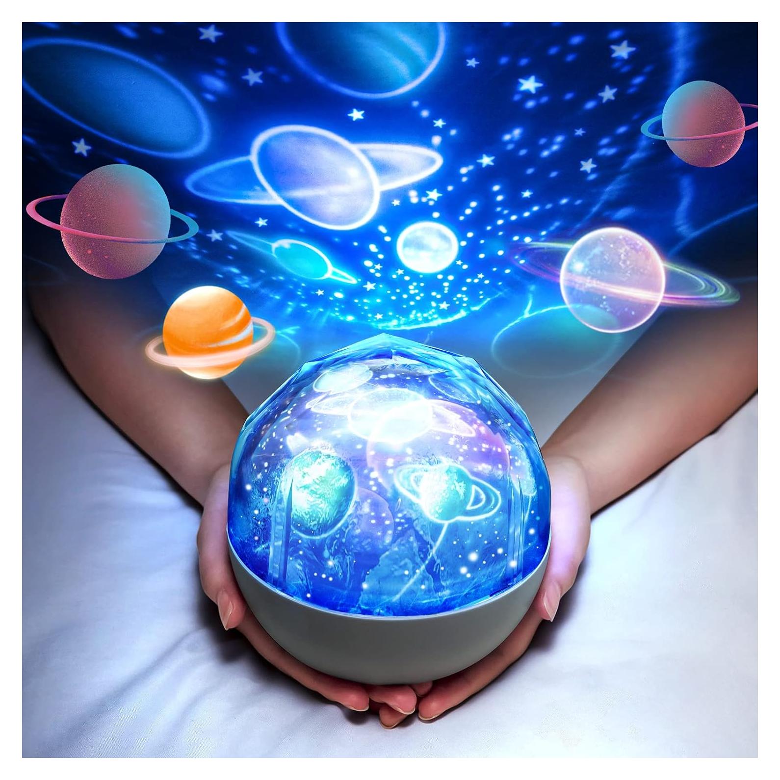 Proyector de Luz Nocturna ONE FIRE Sistema Solar 360° 5 Películas