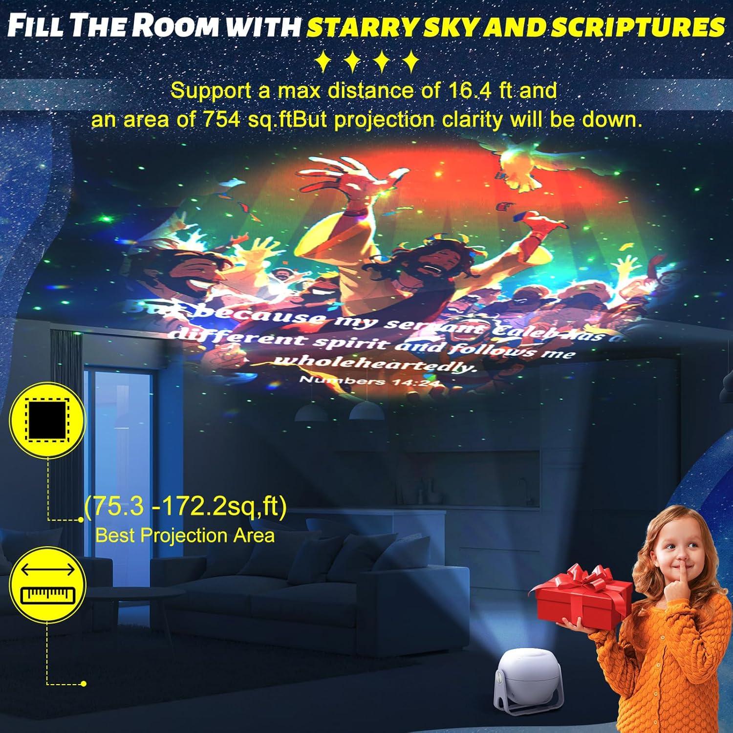 Proyector Bíblico HD Aurelema con 6 Discos Intercambiables