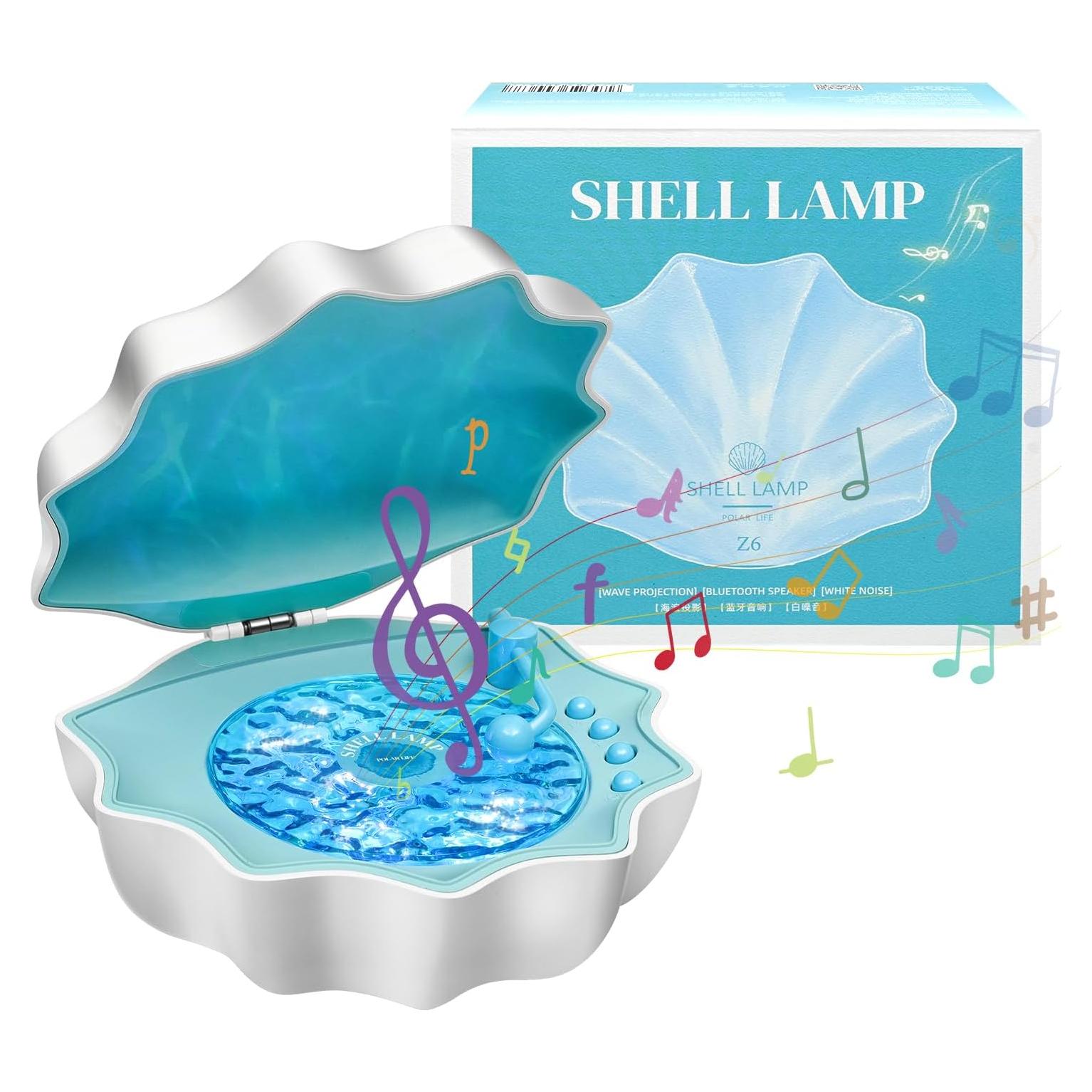 Proyector de Olas y Altavoz Bluetooth Shell001 - Luz Nocturna