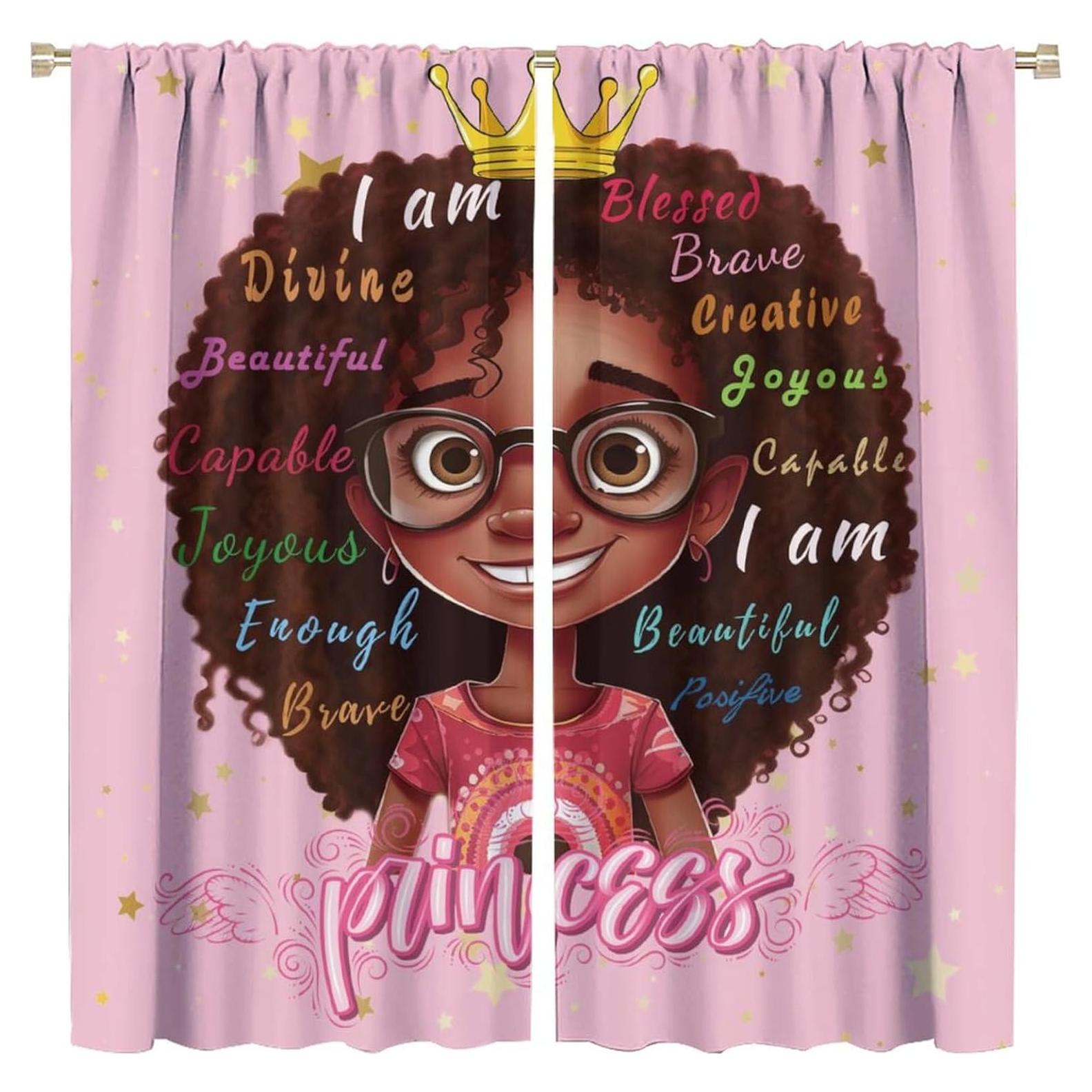 Cortinas Decorativas LOMADIA 2 Paneles 52x113cm Rosa Princesa