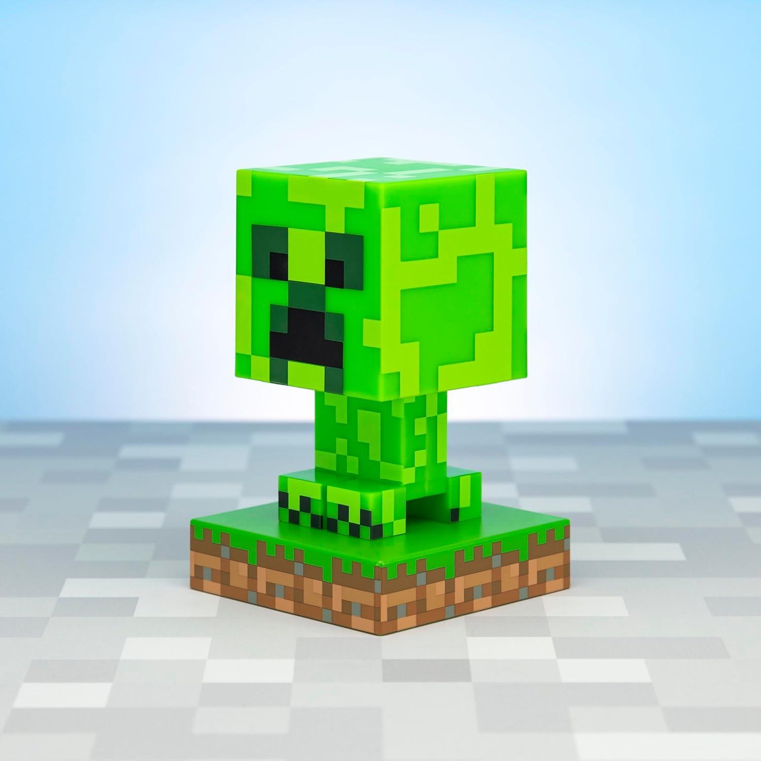 Lámpara 3D Creeper Paladone - Luz Nocturna 12 cm Verde