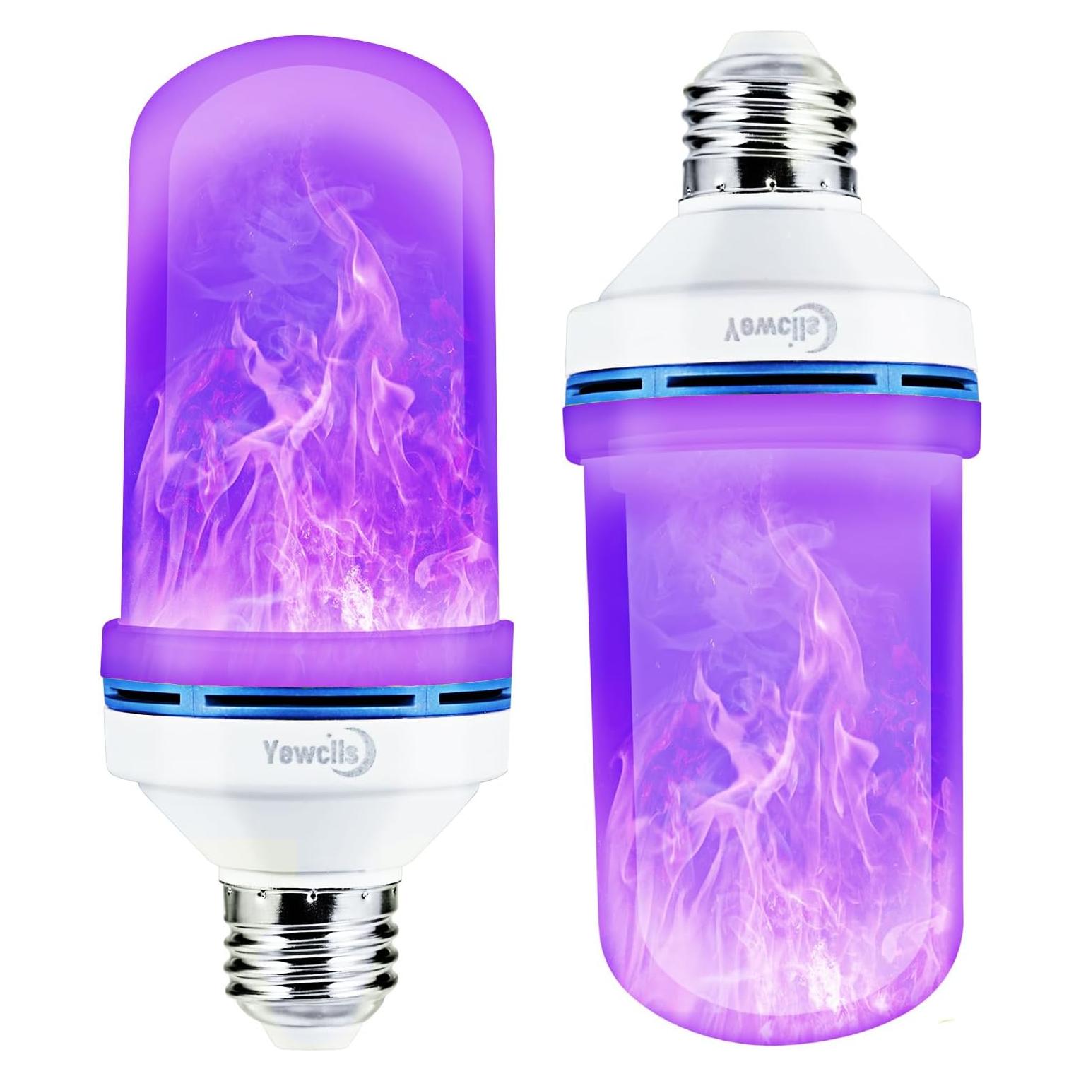 Bombilla LED E26 Yewclls con Efecto Llama 4 Modos 1.8W