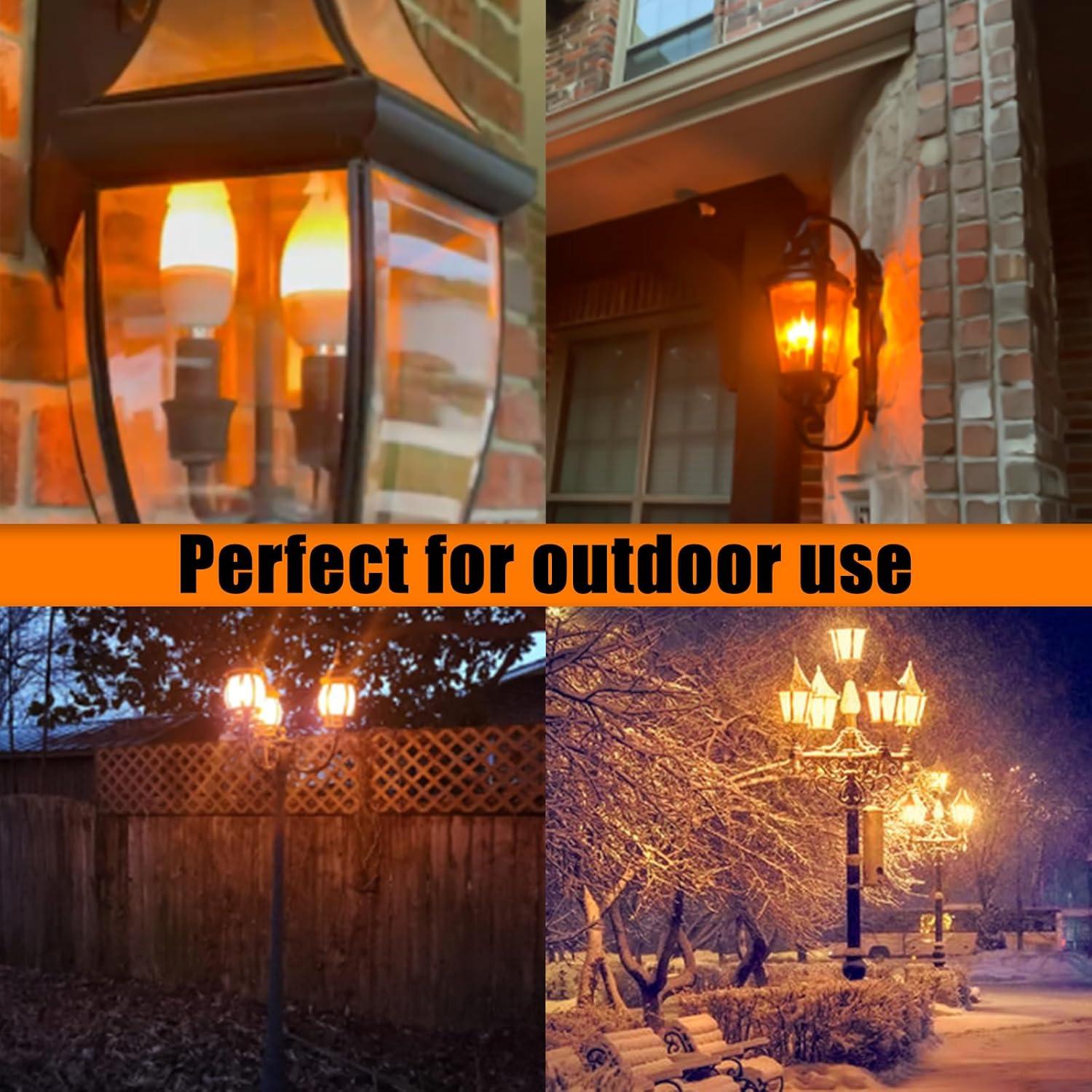 Bombillas LED E12 con Efecto Llama Bestview - Paquete de 2