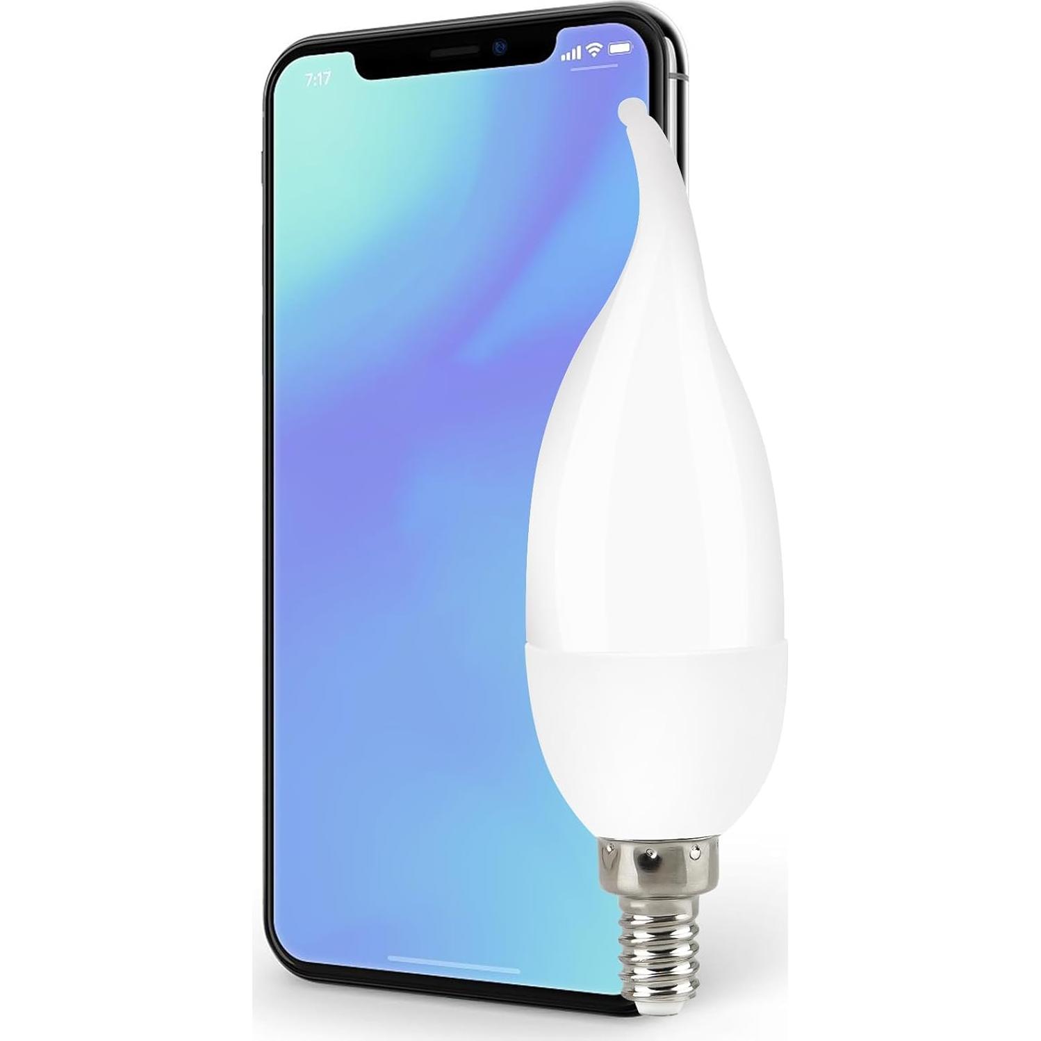 Bombillas LED E12 con Efecto Llama Bestview - Paquete de 2