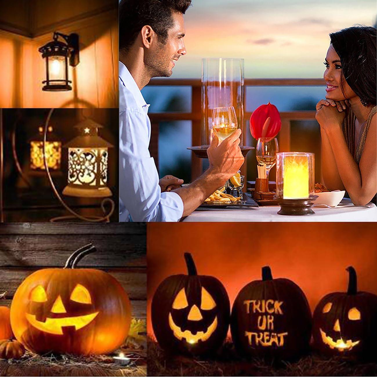 Lámpara LED Efecto Llama LOVUMMOR con Control Remoto y Temporizador