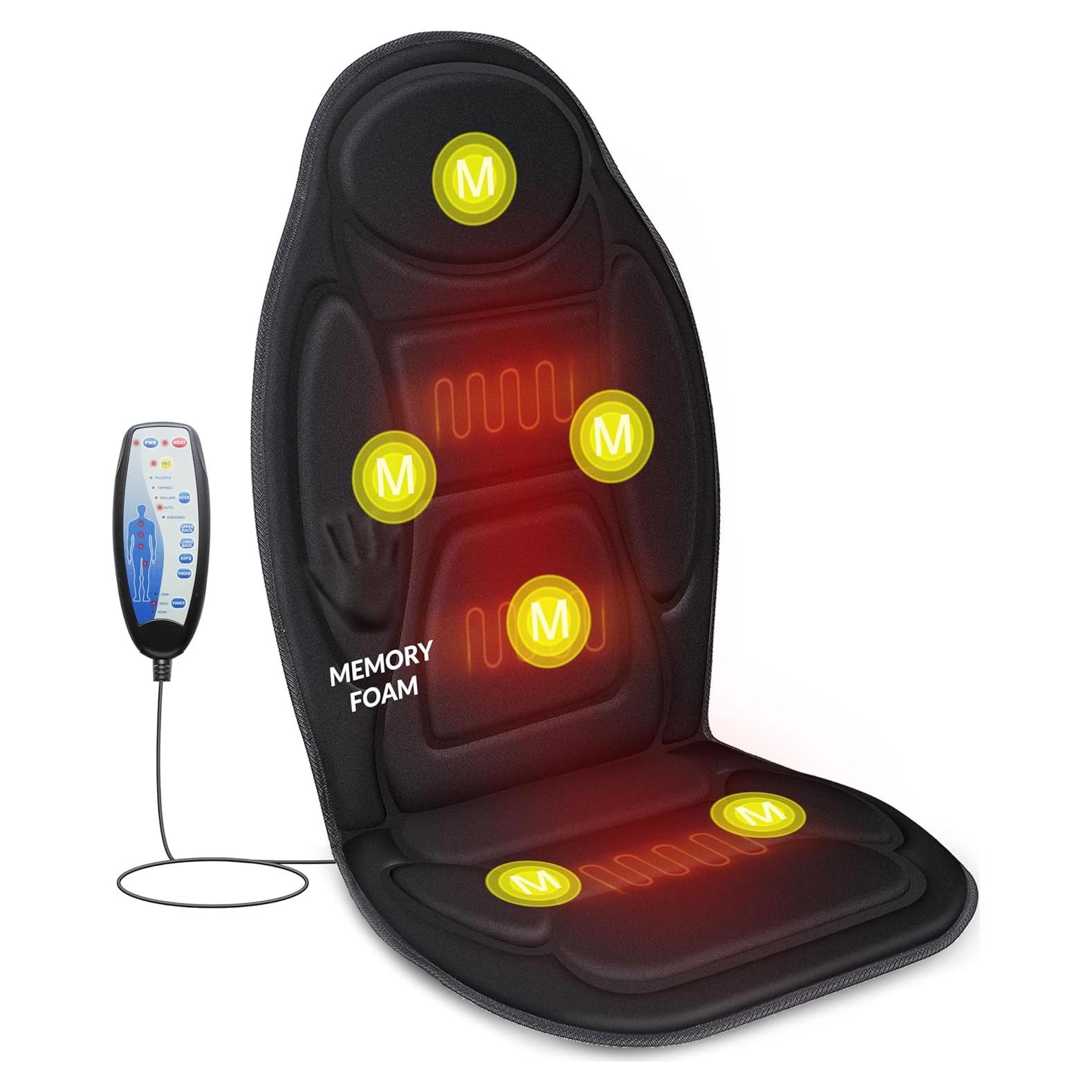 Cojín de Masaje Vibratorio Snailax con Calor, 42x14cm