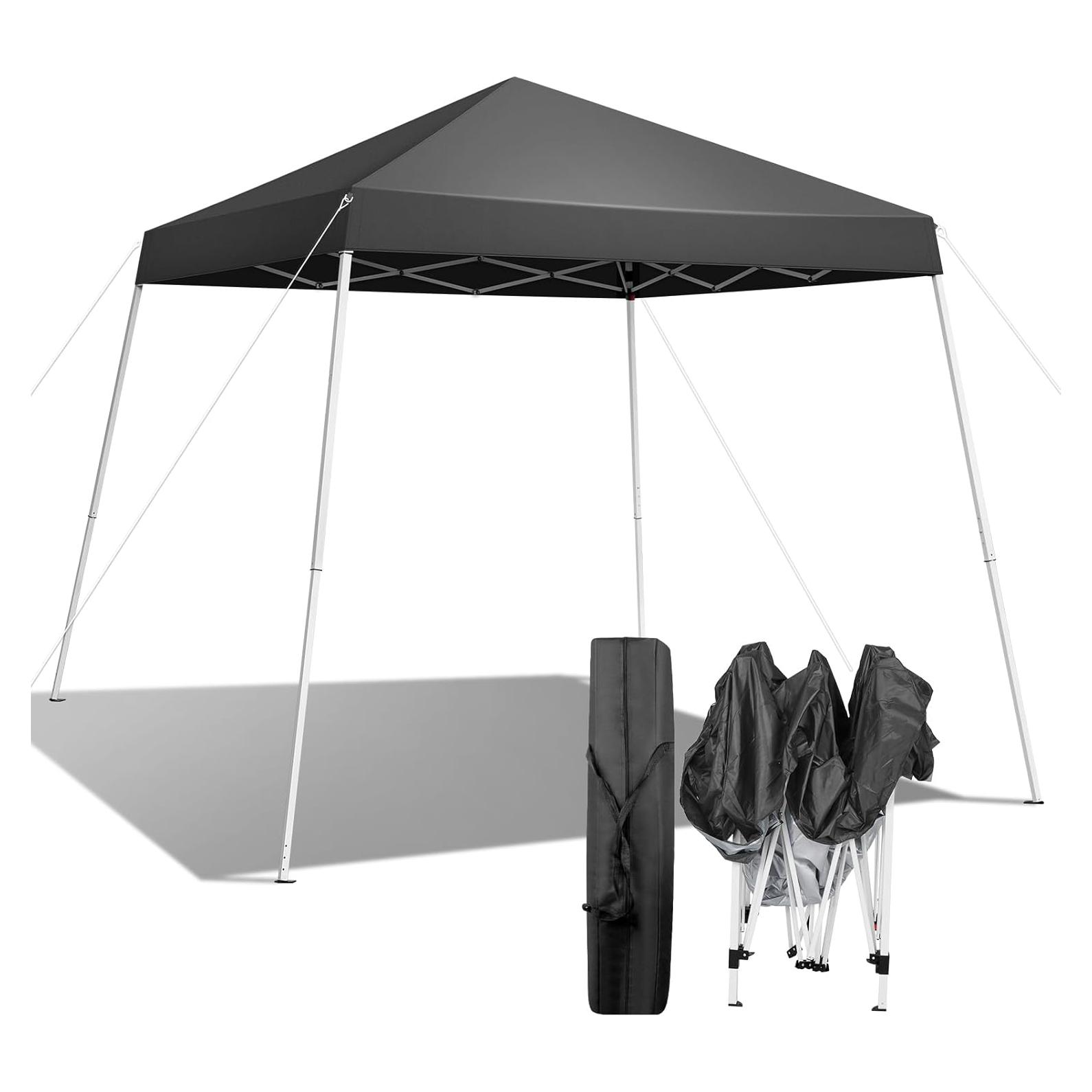 Carpa Plegable Pop Up Sepnefi 3x3m Impermeable Gris Oscuro