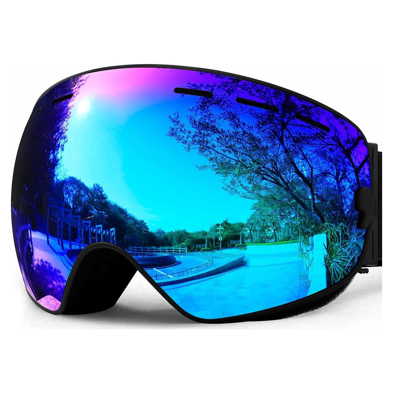 Gafas de Esquí SPOSUNE UV400 Antivaho para Hombres y Mujeres