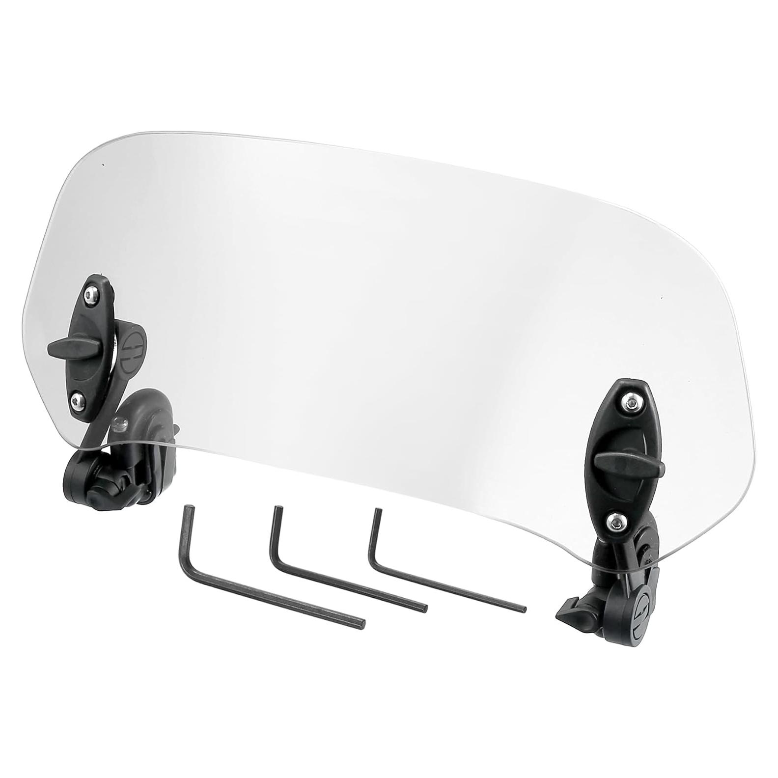 Parabrisas Motocicleta Motoforti 28.5x11.5cm Ajuste Universal