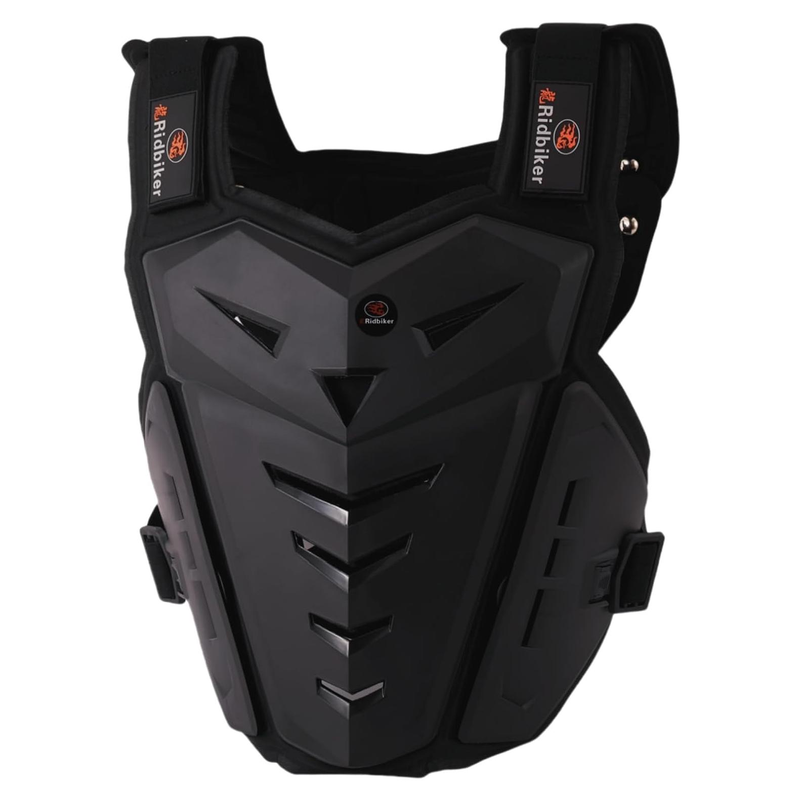 Protector de Pecho RIDBIKER para Motocicleta Ajustable Negro