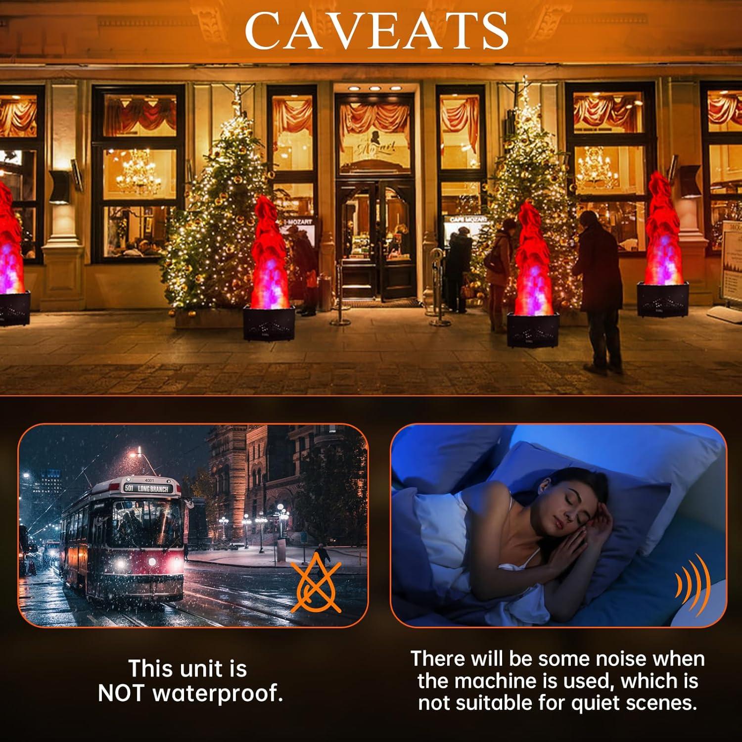 Luz de Llama Falsa ZLPOWER 1.5m 36 LED Efecto Realista