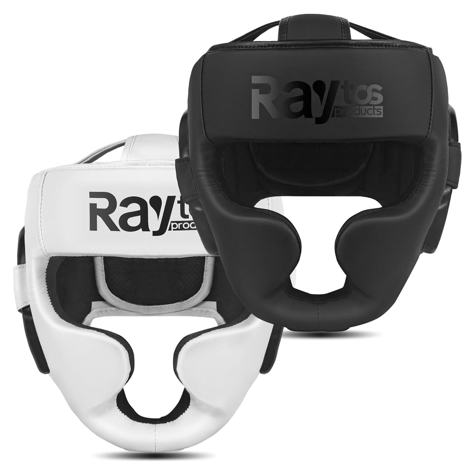 Casco de Boxeo Raytos Negro para MMA y Muay Thai - Protección Premium