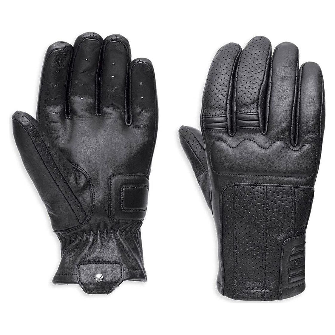 Guantes de motocicleta de cuero perforado Harley-Davidson M