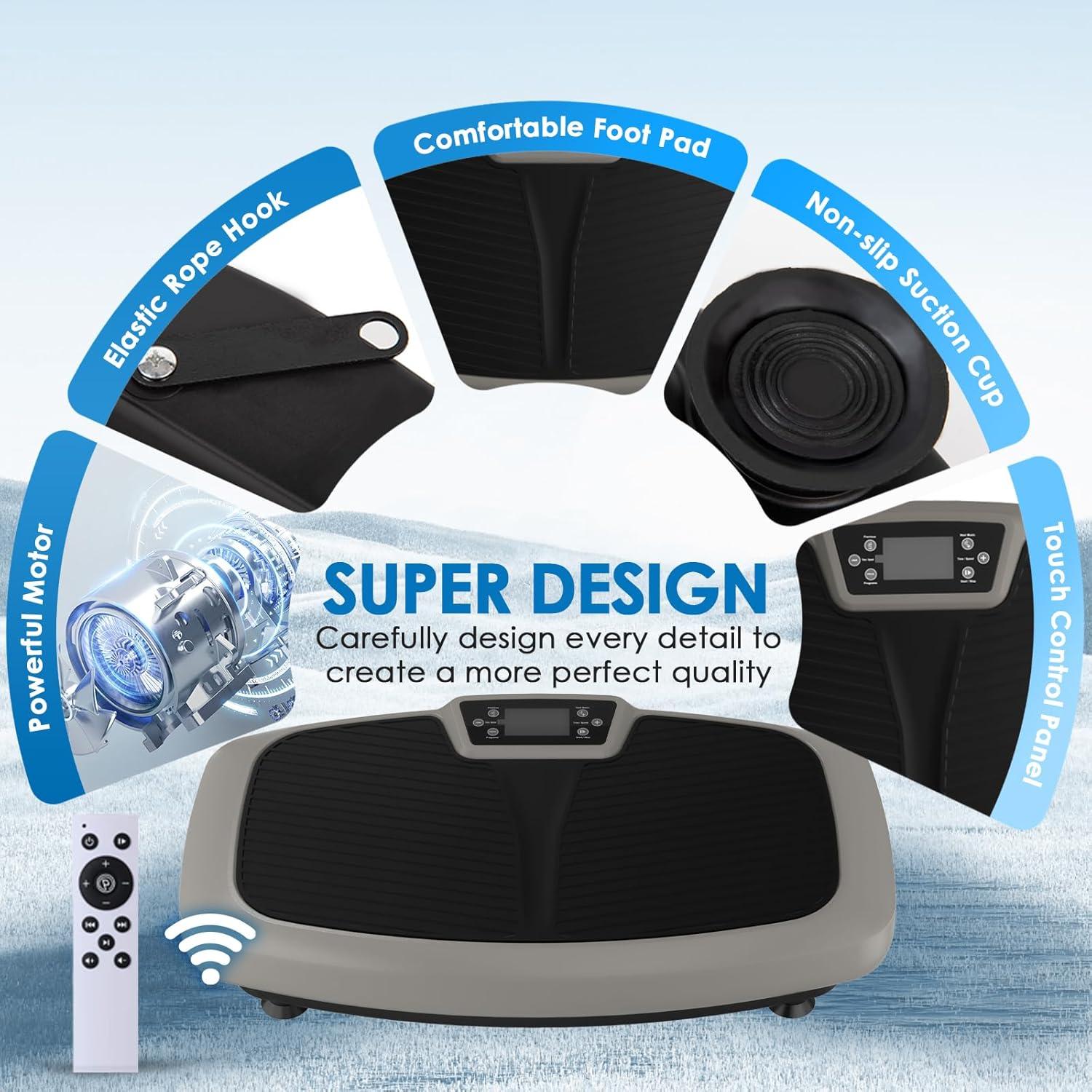 Máquina de Vibración Natini ZZ-SZ312 - 181 kg, Control Remoto