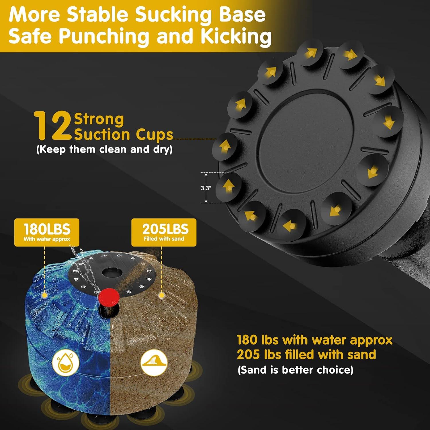 Saco de Boxeo Independiente GIKPAL con Guantes y Base Estable