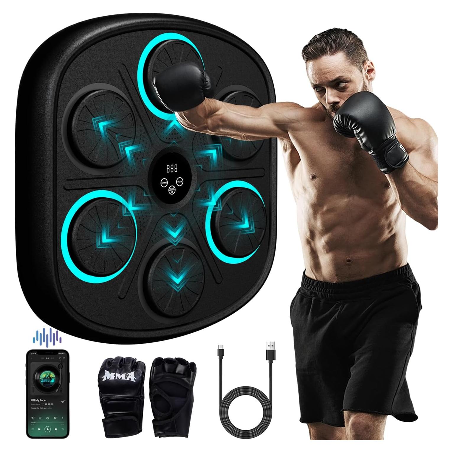 Máquina de Boxeo Musical BOLUPO 9 Modos y Pantalla LED