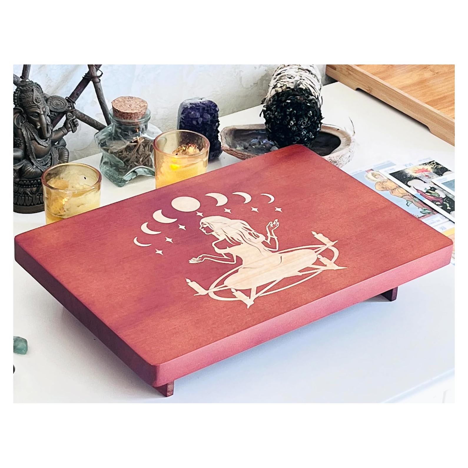 Mesa de Altar Wicca House - Pentáculo Bruja 30.48x20.32 cm