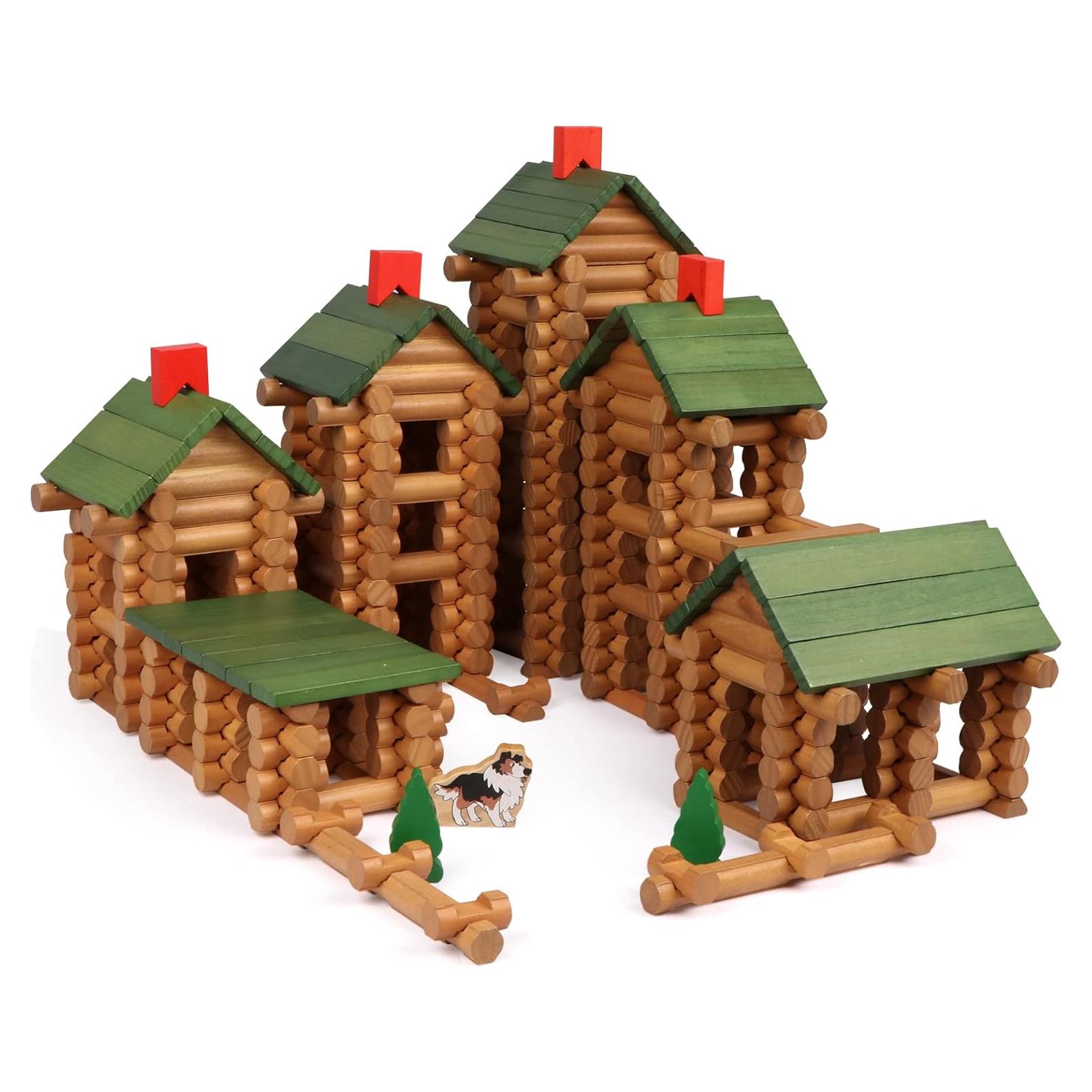 Juego de Troncos de Madera Wondertoys 530 Piezas 3+