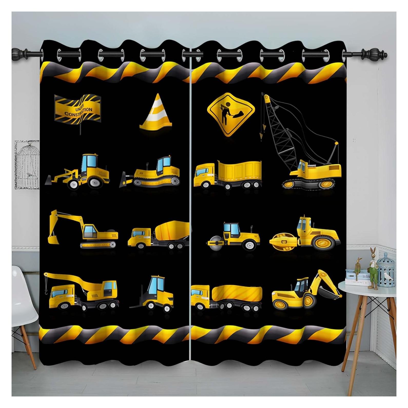 Cortinas Opacas Baocicco 2 Paneles Vehículo Construcción 66x160 cm