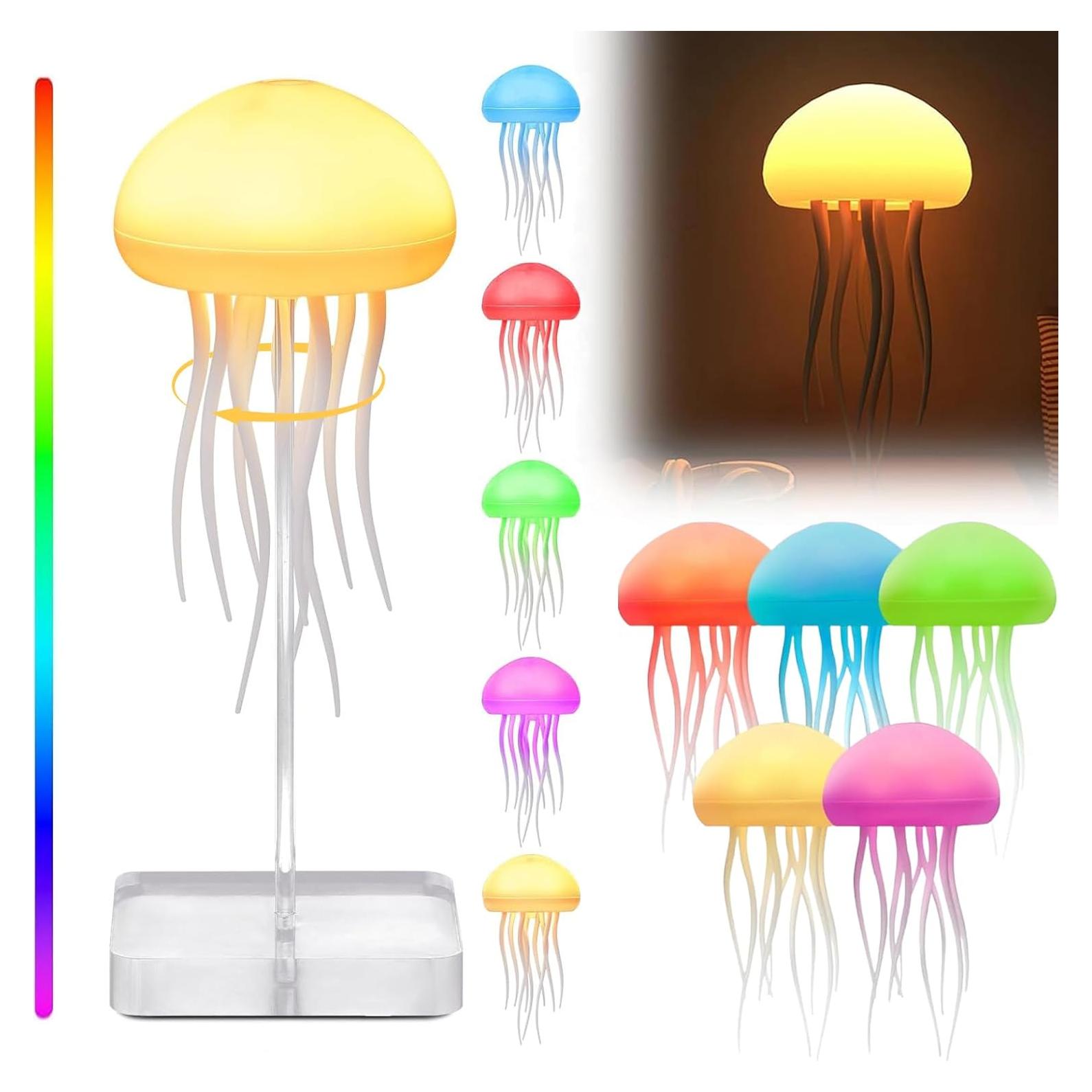 Lámpara de Medusa LED RGB Genérico con Sensor Táctil