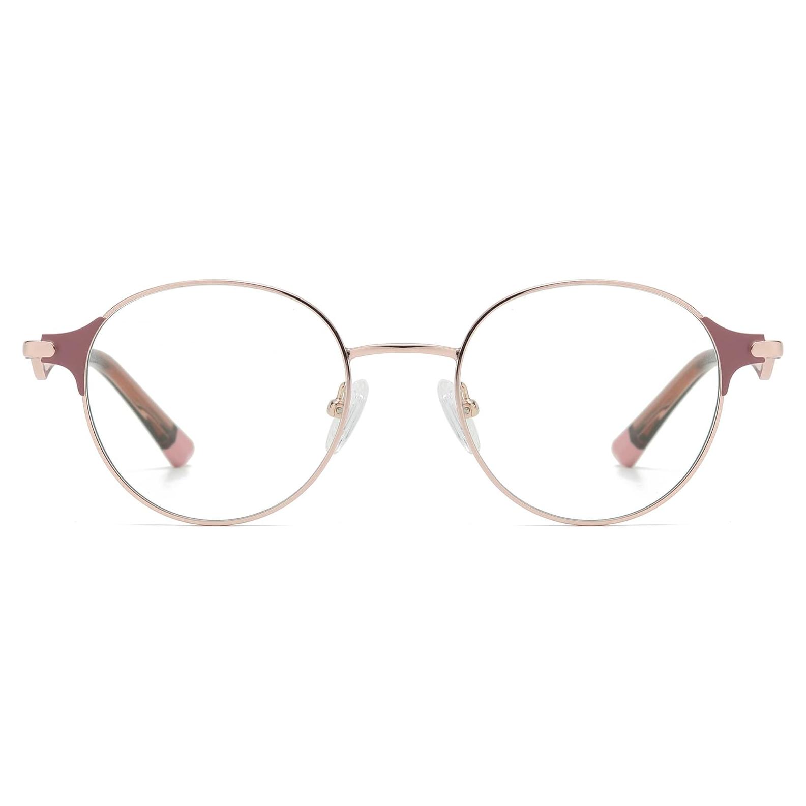 Gafas de bloqueo de luz azul Cyxus Oro Rosa 8132 Lentes Claras