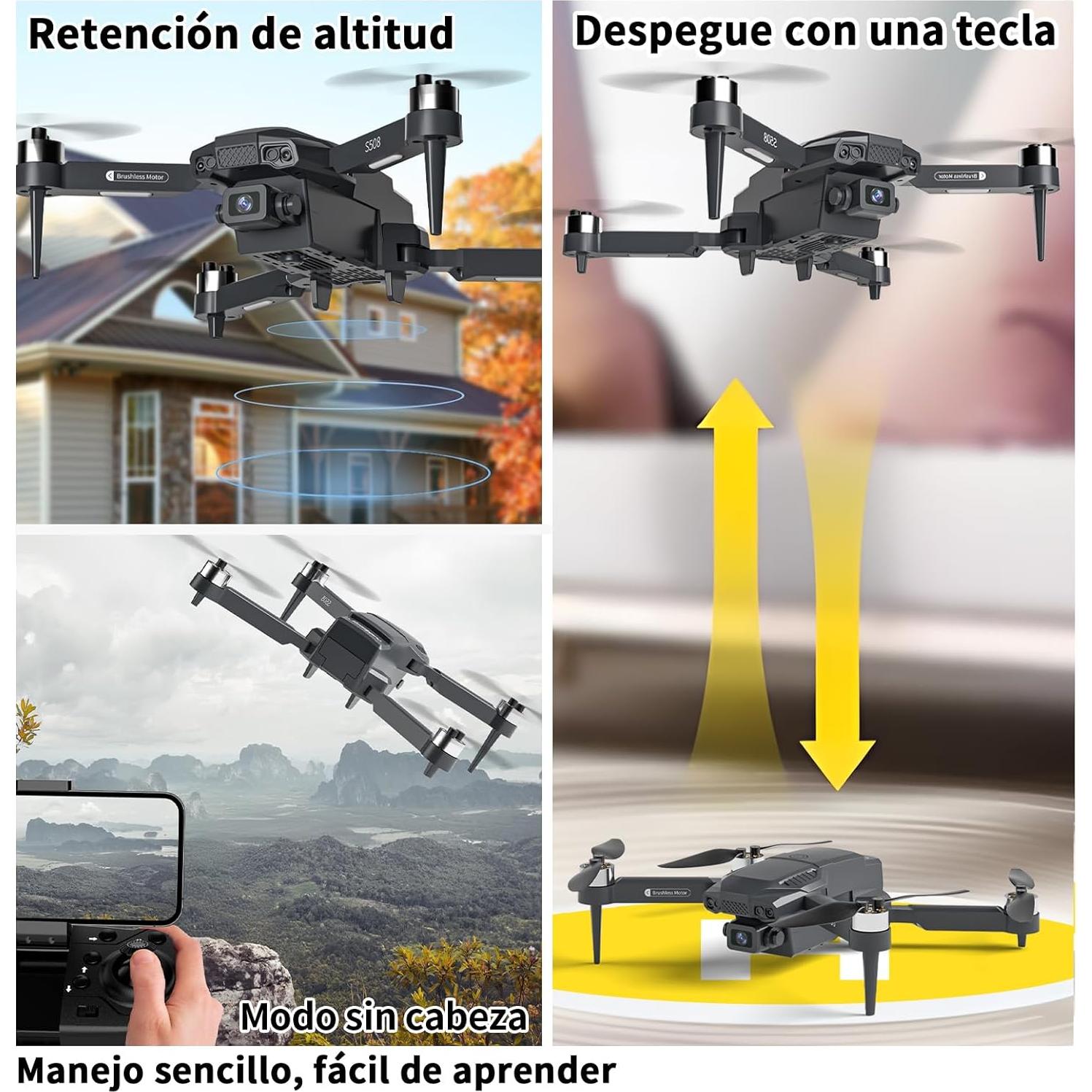 Mini Drone S508 Suangrc con Cámara HD 720P y Control por App