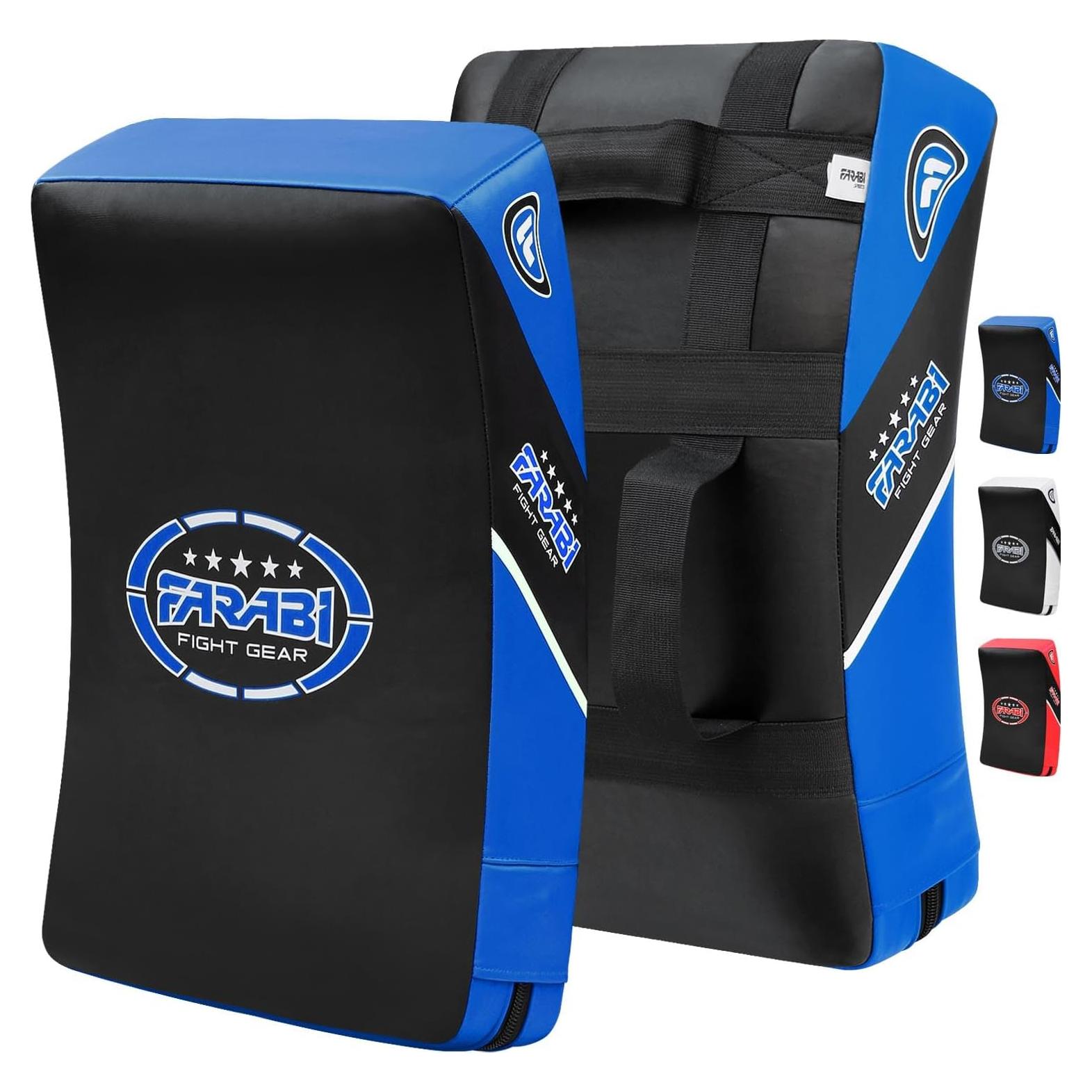 Escudo de Patada Farabi Sports 52x37cm MMA Karate Azul