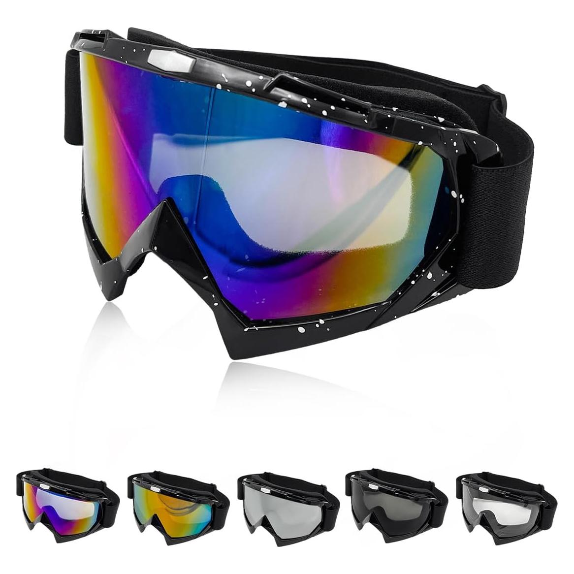 Gafas de motocross Ohleats a prueba de viento Colorido Azul B