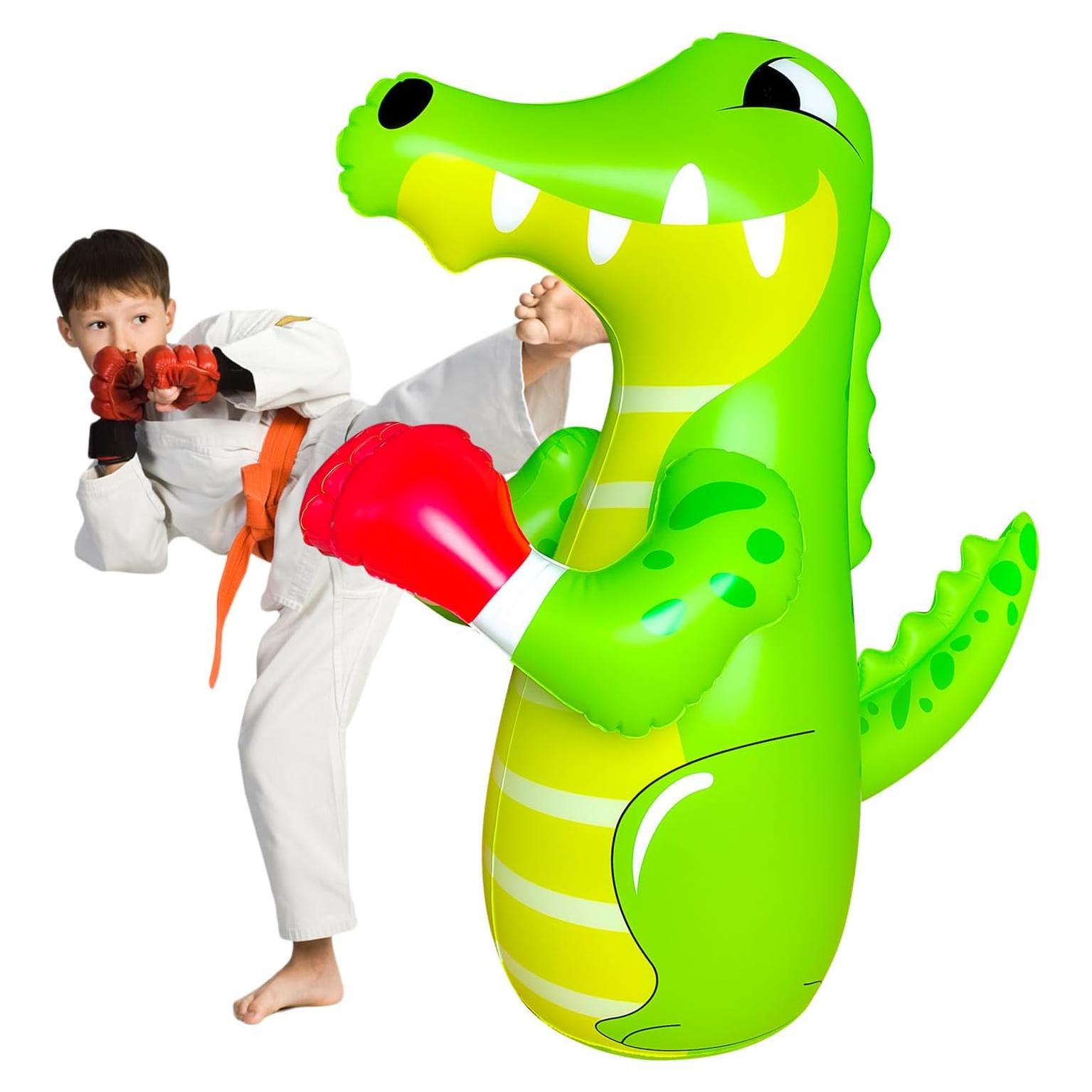 Saco de Boxeo Inflable ZHUYNXIR 121.92 cm Verde Cocodrilo