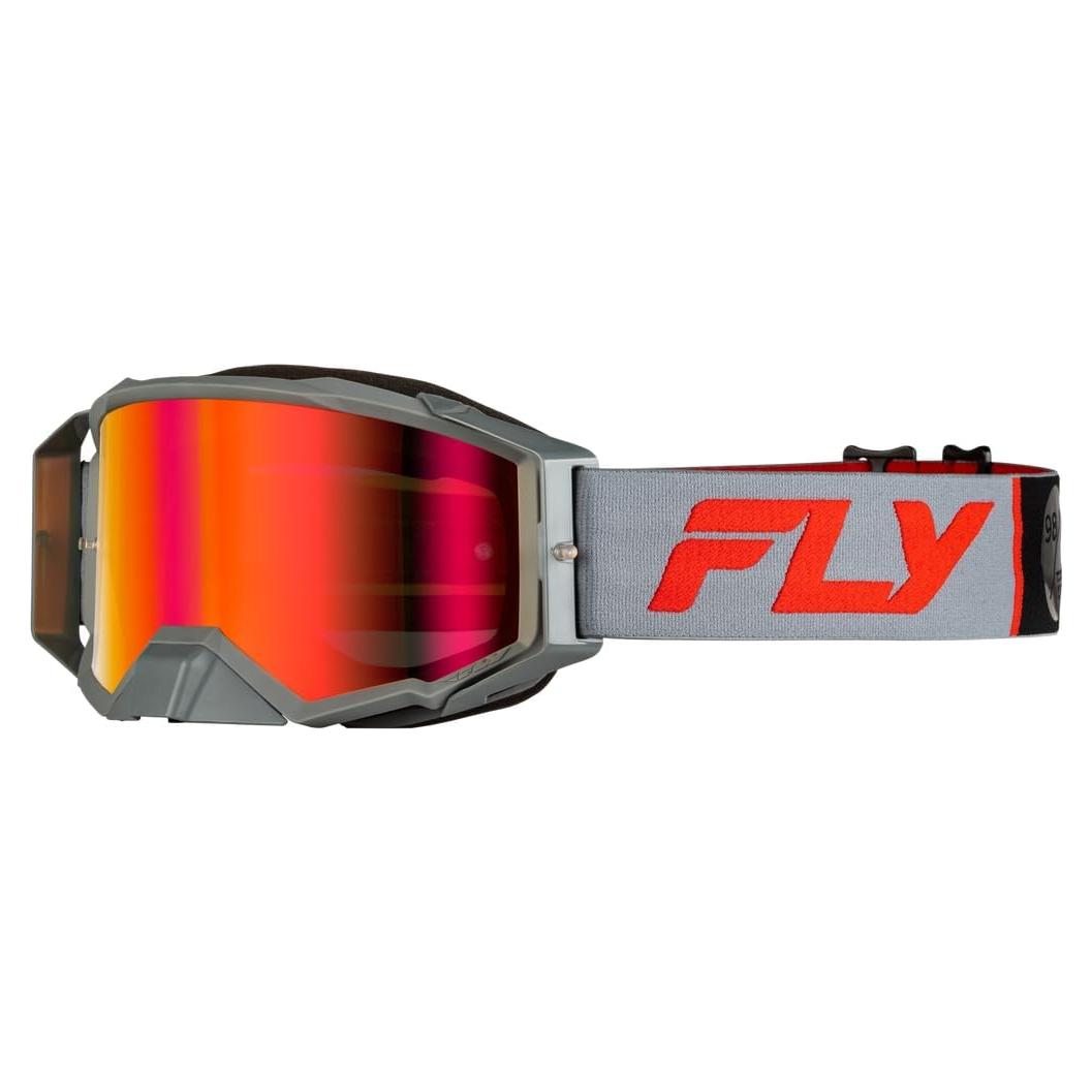 Gafas de Motocross Fly Racing Zone Pro Gris/Rojo Adulto